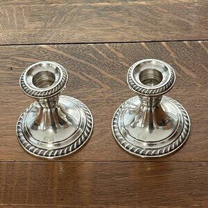 Sterling Candle Holders